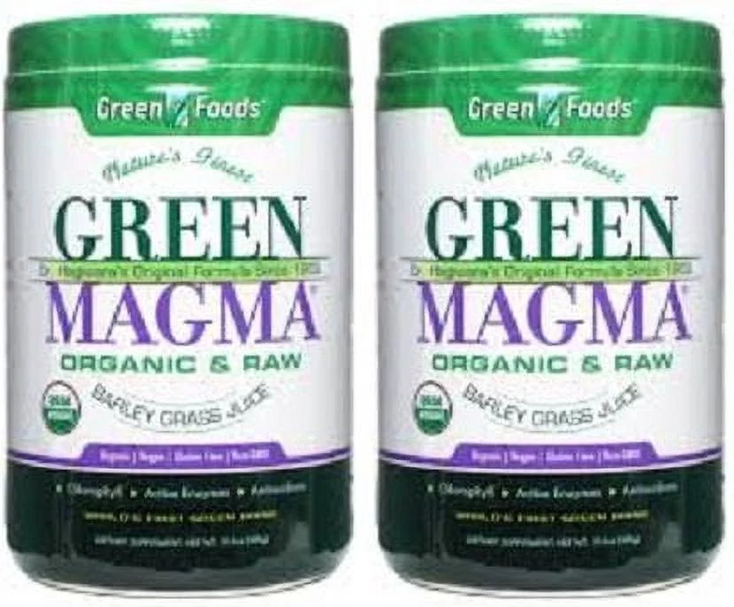 Green Foods Green Magma 2 Pack Organic and Raw Powder