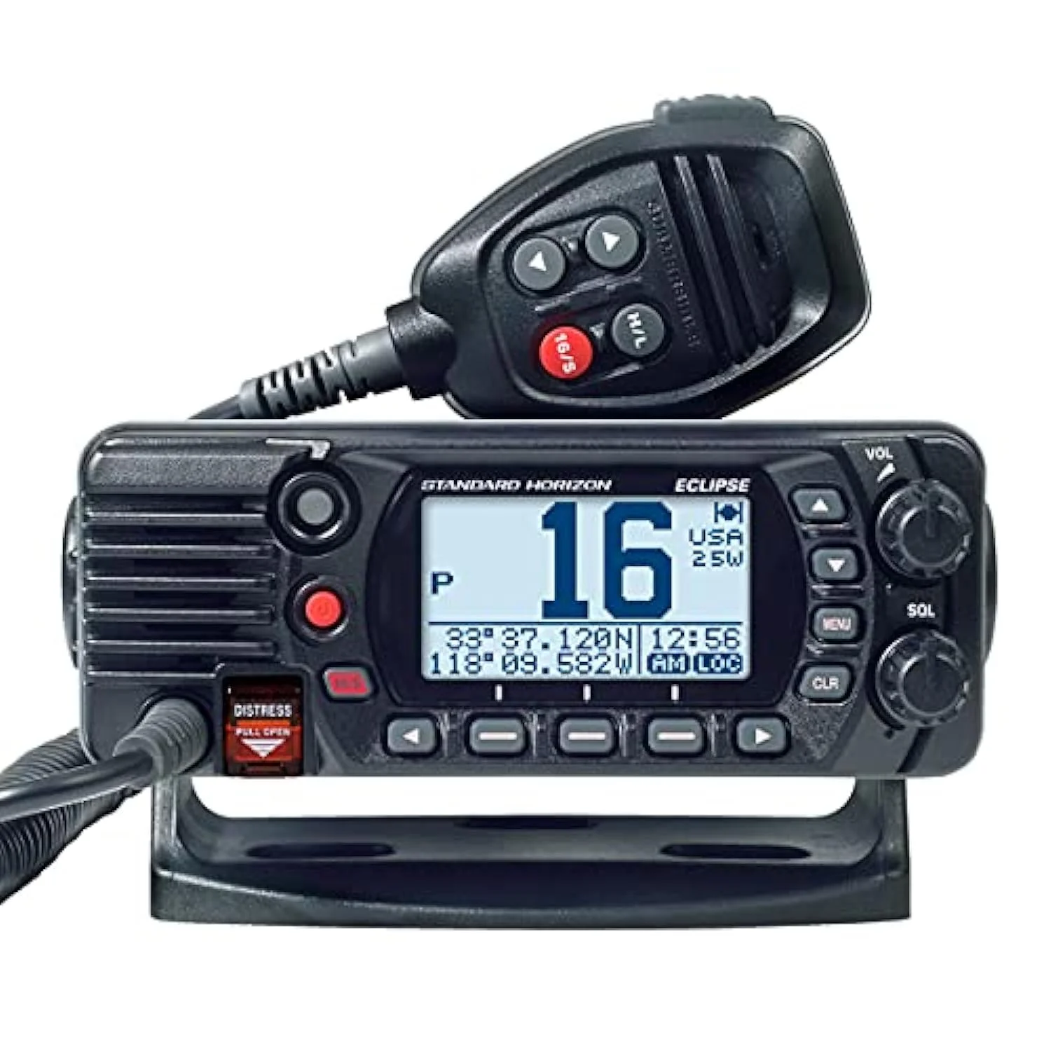 Standard Eclipse GPS Black VHF Class D 25 Watt