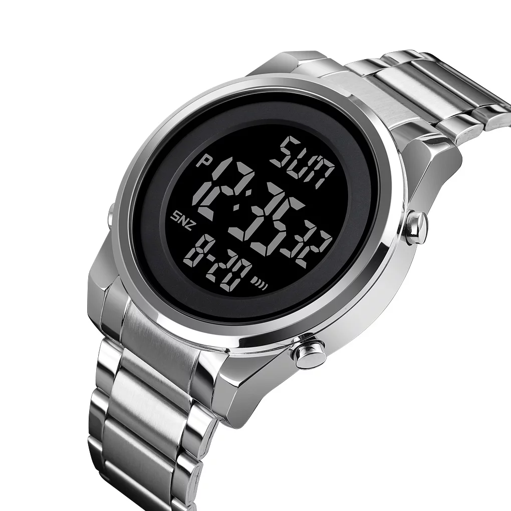 SKMEI Japan Digital movement Male Wristwatch Countdown Calendar Alarm LED Display Men Electronic Clock