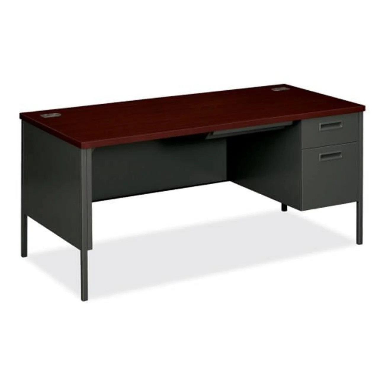 Right Pedestal Desk  66 in. x 30 in. x 29.5 in.  Mahogany- CCL