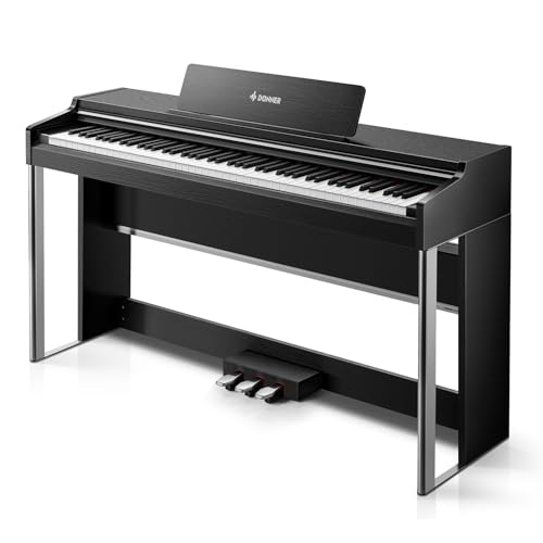 Donner DDP-200 Pro Digital Piano with 88 Key Graded Weighted Keyboard, 2.4