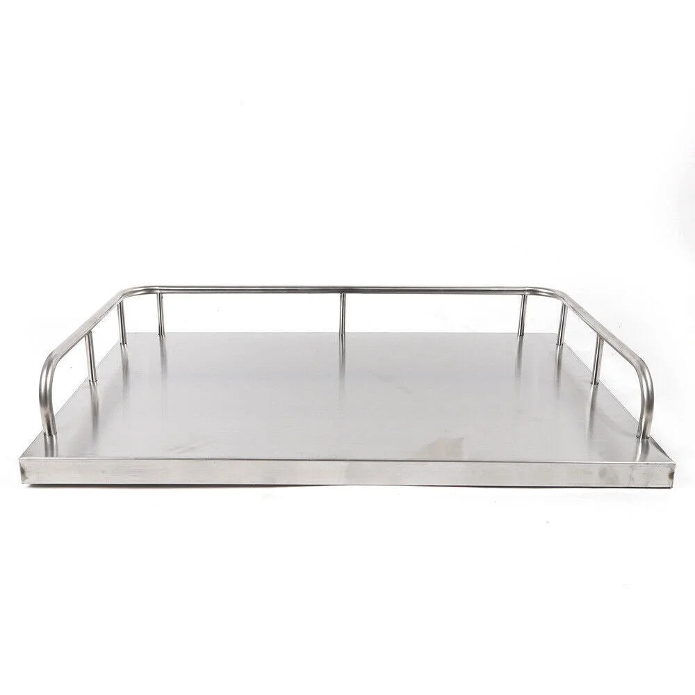 Mkyiongou 2 Tiers Stainless Steel Cart Trolley Medical Lab Mobile Rolling Serving Trolley