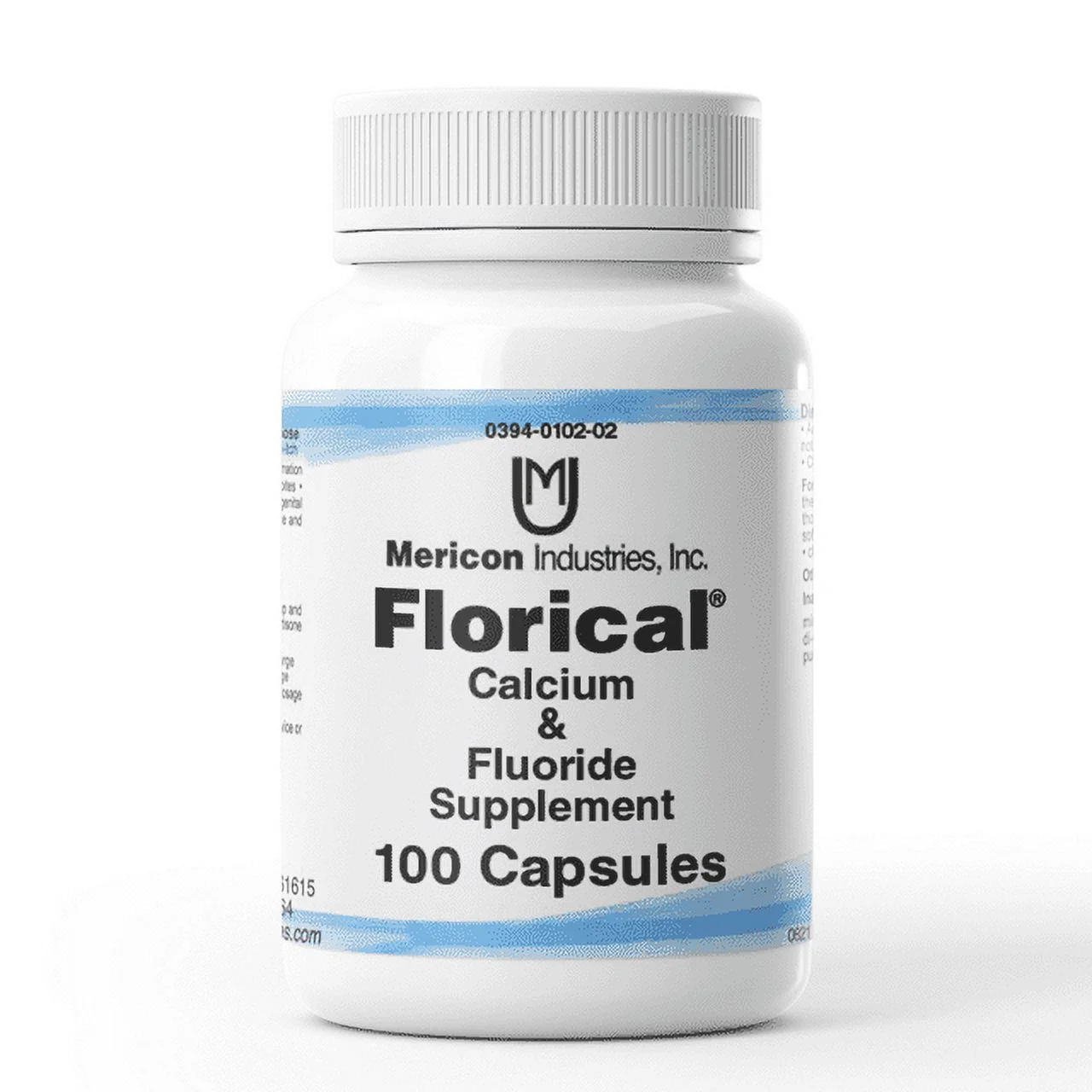 Florical Calcium And Fluoride Supplements By Mericon Industries - 100 Capsules, 2 Pack