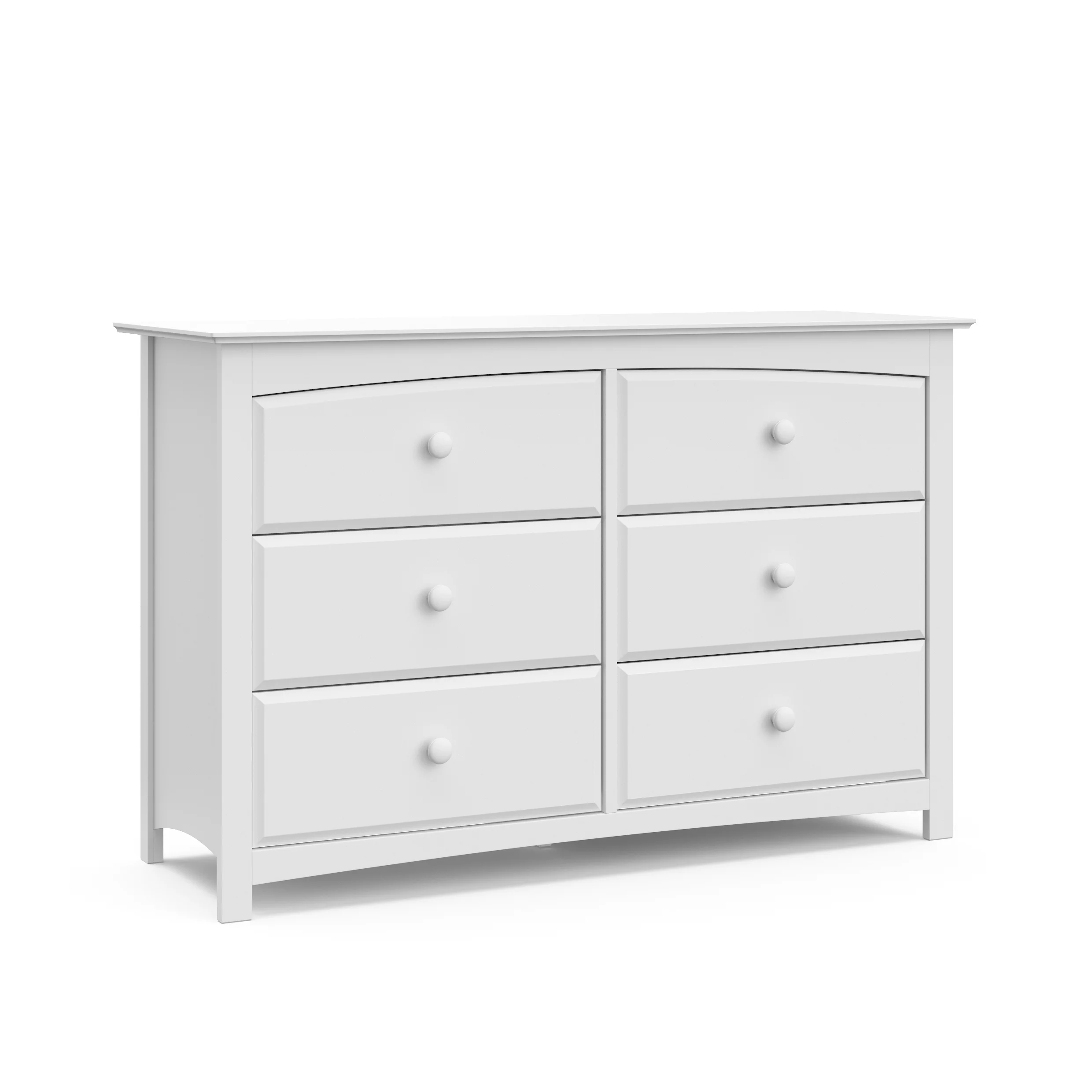 Storkcraft Kenton 6 Drawer Double Dresser, White