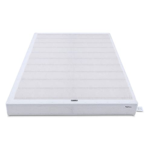 Amazon Basics Smart Box Spring Bed Base, 7-Inch Height Mattress Foundation, Tool-Free Easy Assembly, Queen, 79
