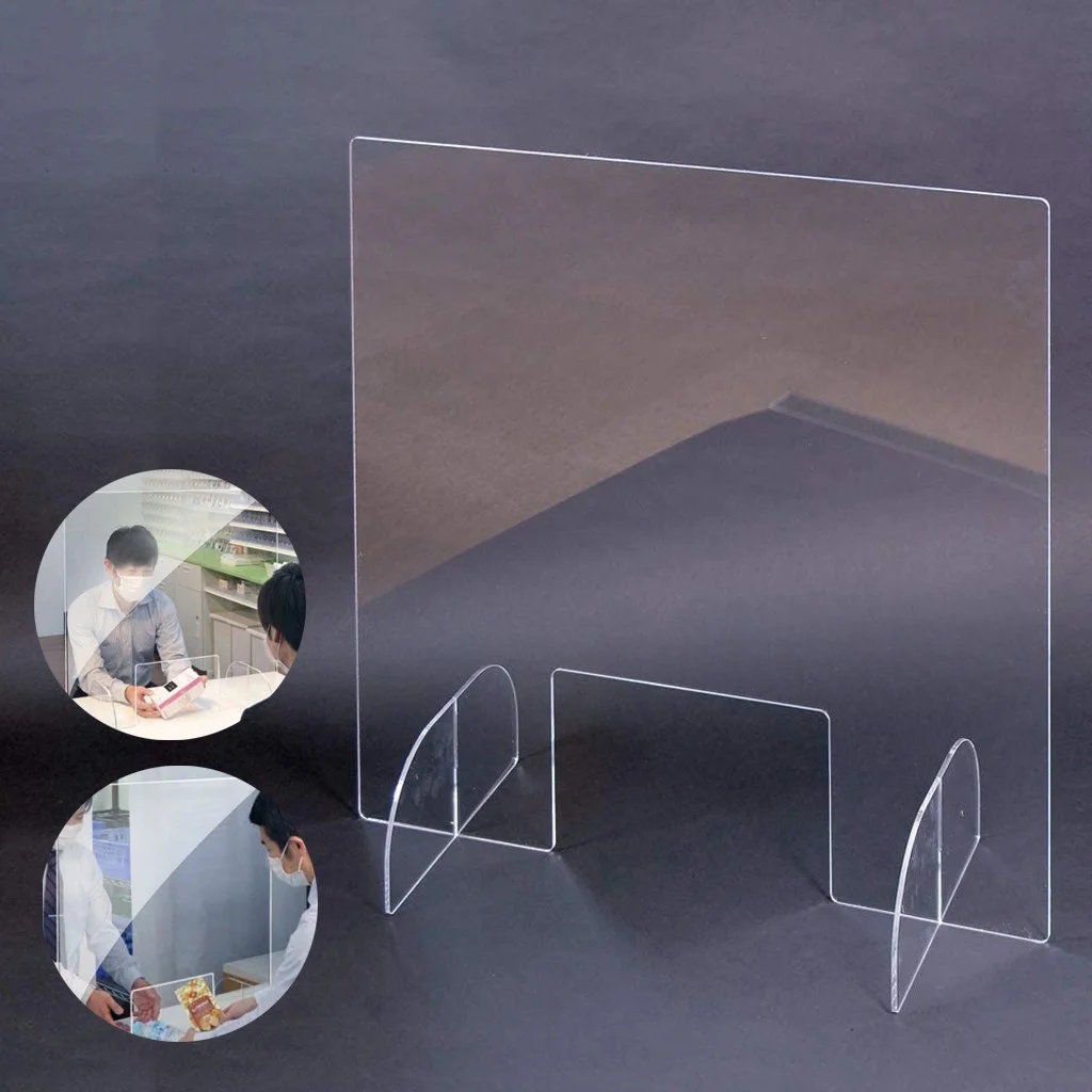 Clear Perfection Reception Side Sale Counter Sprayed UV Cut Transparent Height