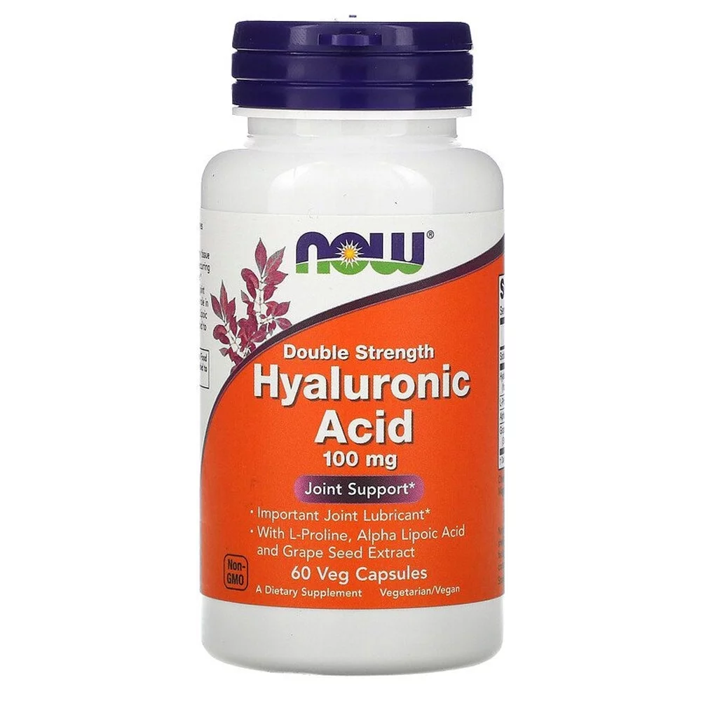 Now Foods Hyaluronic Acid -- 100 Mg - 60 Vegcaps