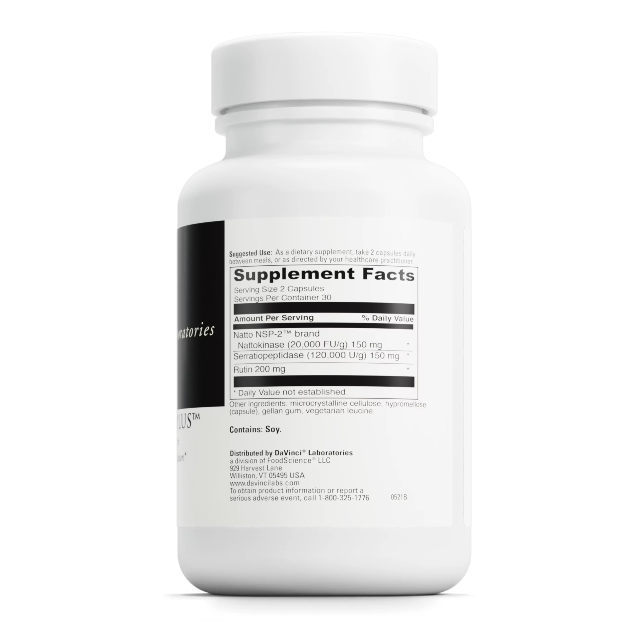 Nattokinase Plus, 60 Capsules, DaVinci Laboratories of Vermont