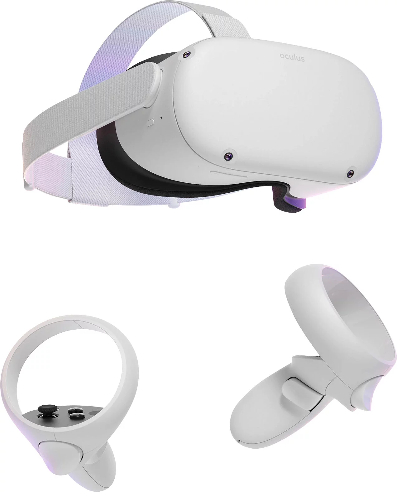 2022 Oculus Quest 2 All-In-One VR Headset, Touch Controllers, 128GB SSD, Glasses Compatible,3D Audio,Marxsol Bundle:Carrying Case, Earphone,10Ft Link Cable, Grip Cover,Knuckle & Hand Strap, Lens Cover