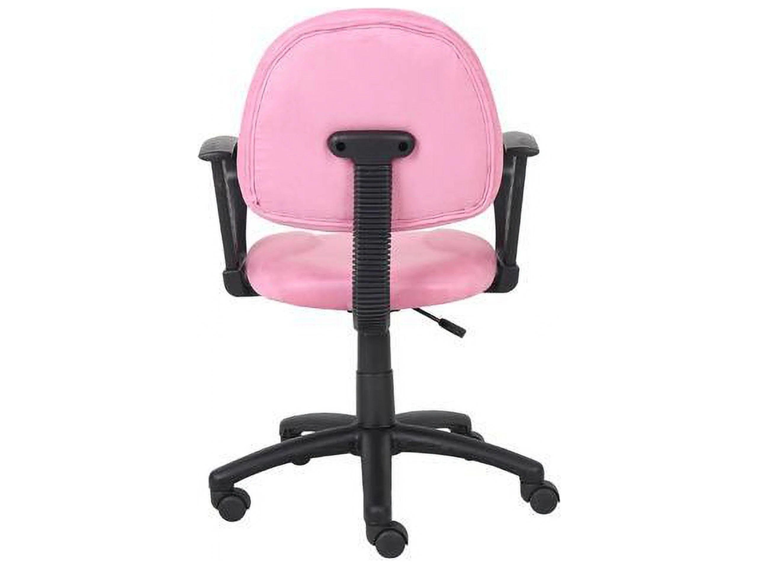 Boss Office Microfiber Deluxe Posture Chair with Loop Arms in Pink