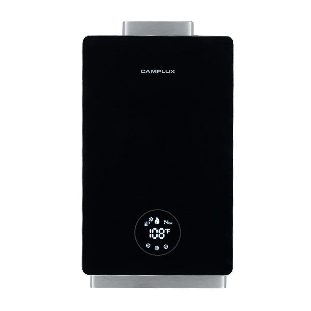 Camplux  3.18 GPM 82,000 BTU Indoor Propane Tankless Water Heater with Digital Display, Black