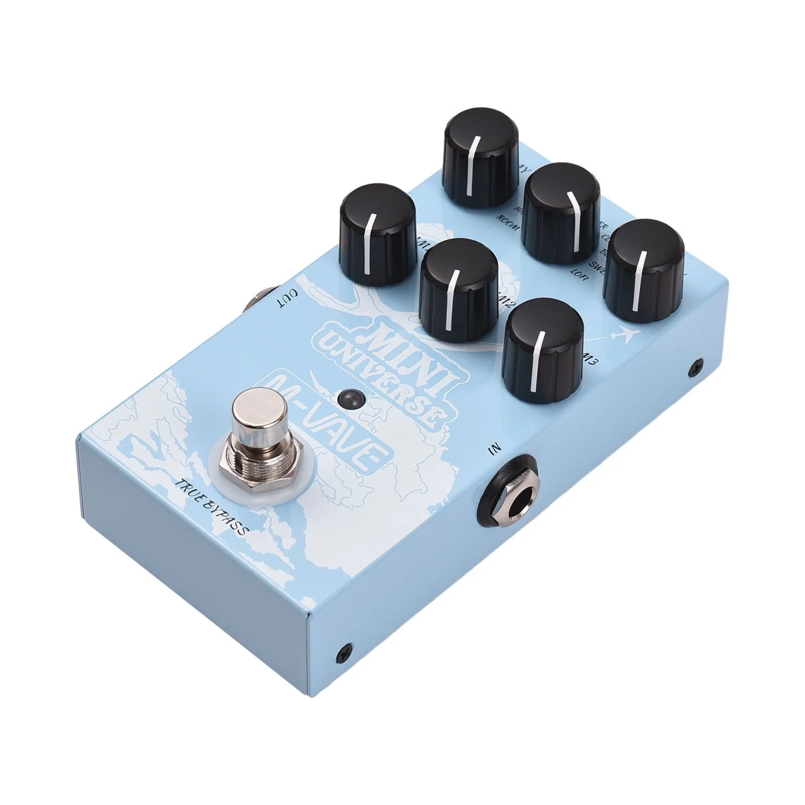 M-VAVE Guitar Effect Pedal, Digital Modeling Reverberation Effector - MINI-UNIVERSE, Effect Maker
