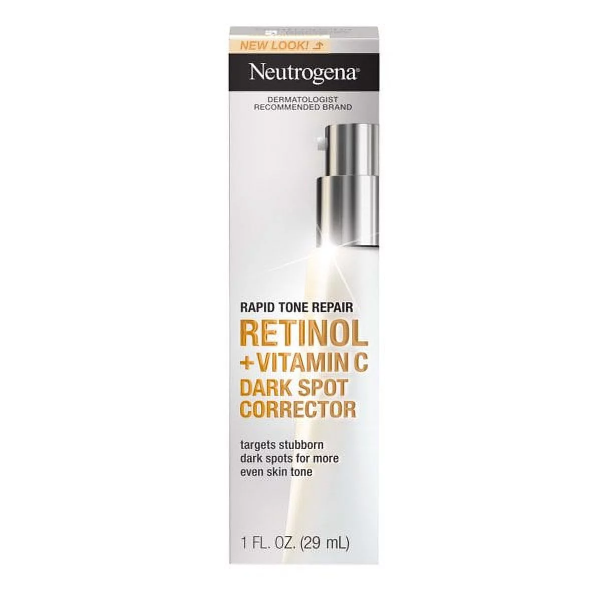 Neutrogena Rapid Tone Retinol + Vitamin C Spot Corrector, 1 oz (Pack of 2)