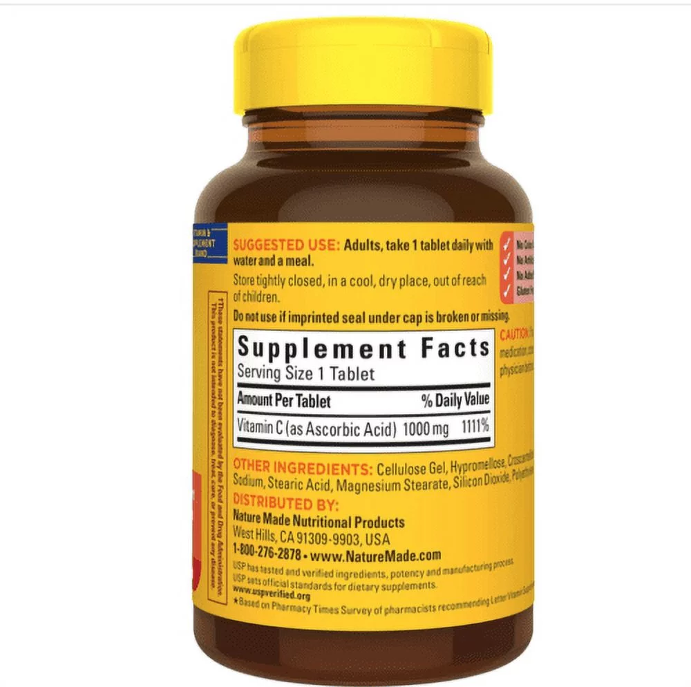 Nature Made Vitamin C - 1000 mg - 100 Tablets