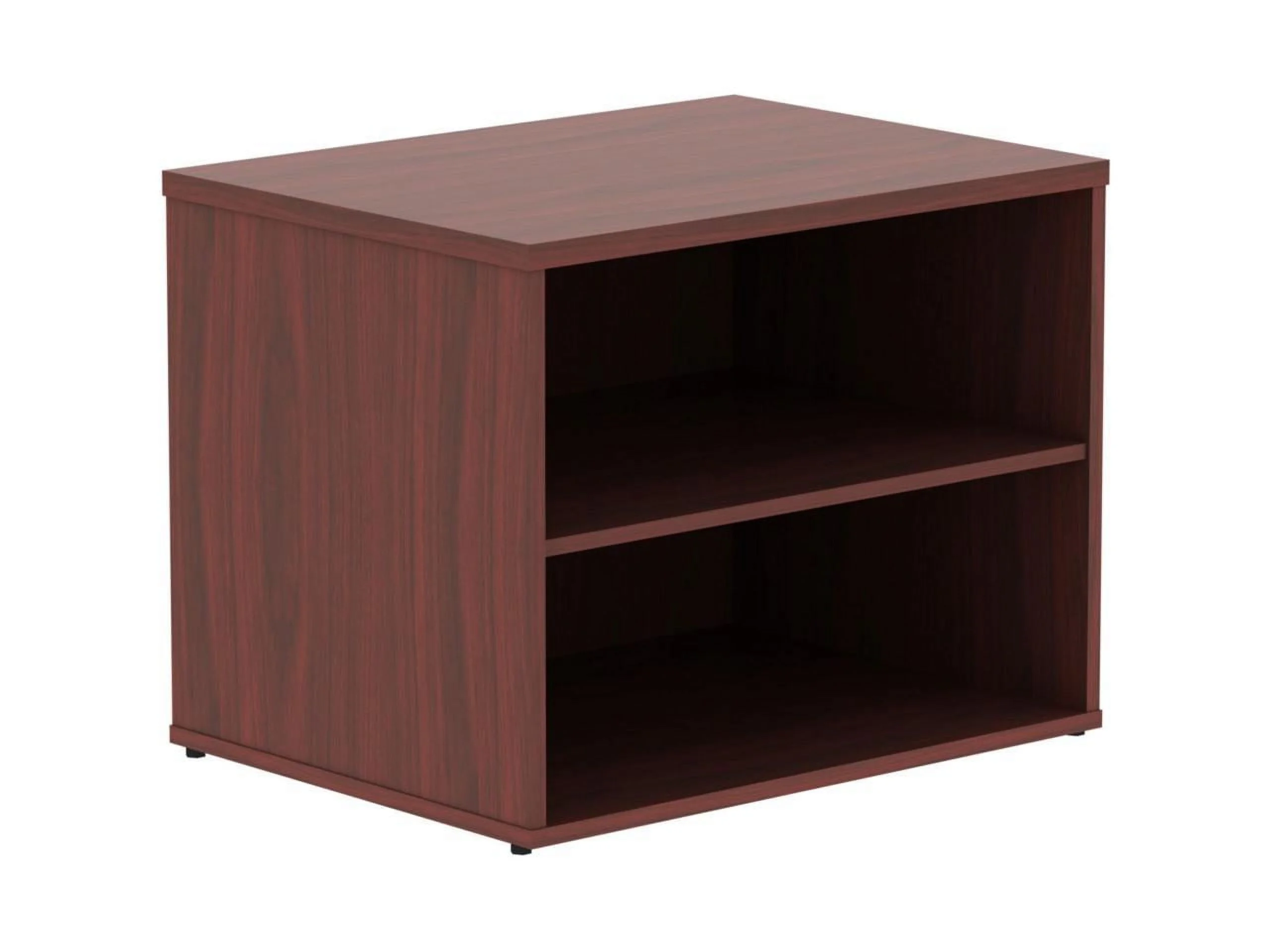 Lorell, Relevance Series Mahogany Laminate Office Furniture Credenza, 1 Each