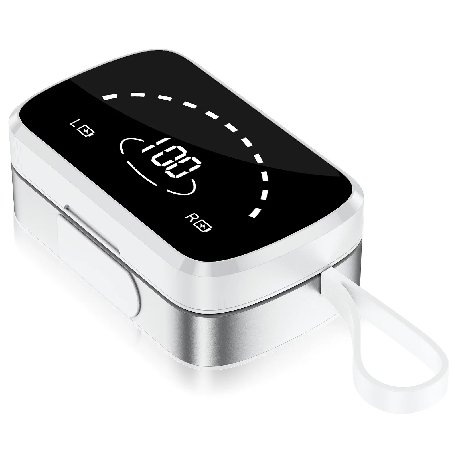 K2 Wireless Earbuds Bluetooth Sport Headphones Premium Fidelity Sound Quality Charging Case Digital LED Intelligence Display Earphones Built-in Mic Headset for vivo iQOO Neo 855 Racing