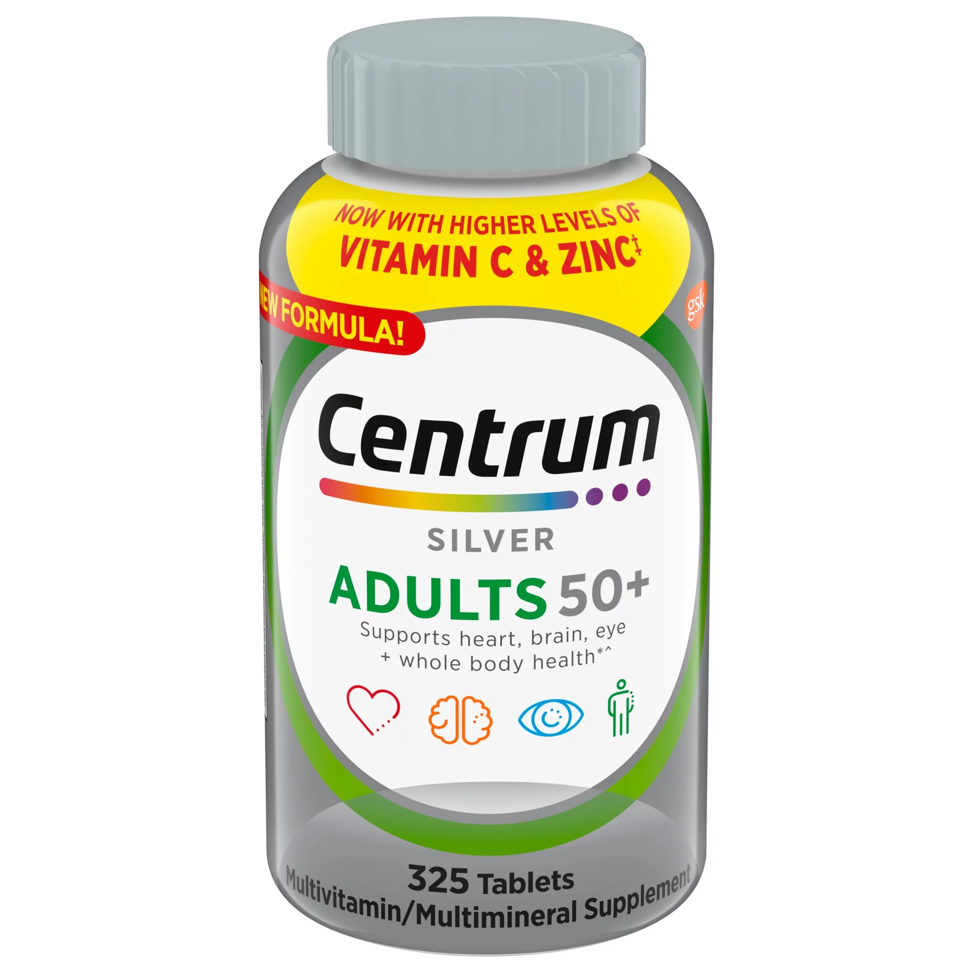 Centrum Silver Multivitamin for Adults 50 Plus, Multimineral Supplement, 325 Ct