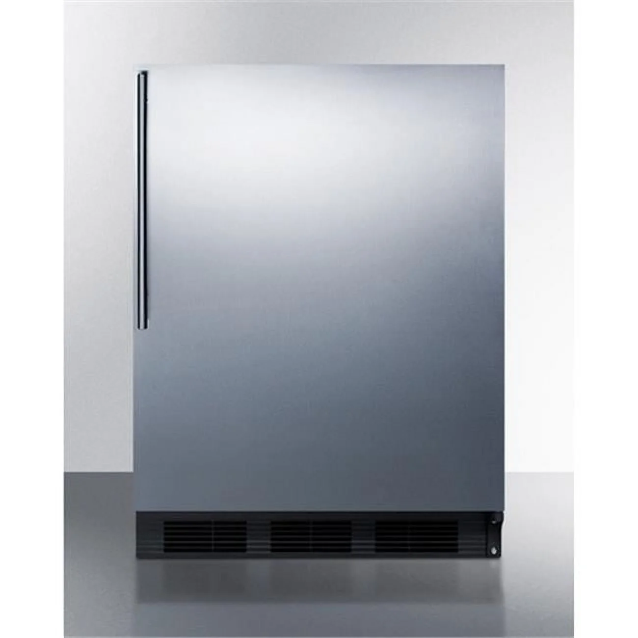 33.25 x 23.63 x 23.5 in. Built-In Undercounter Refrigerator-Freezer, Black Cabinet