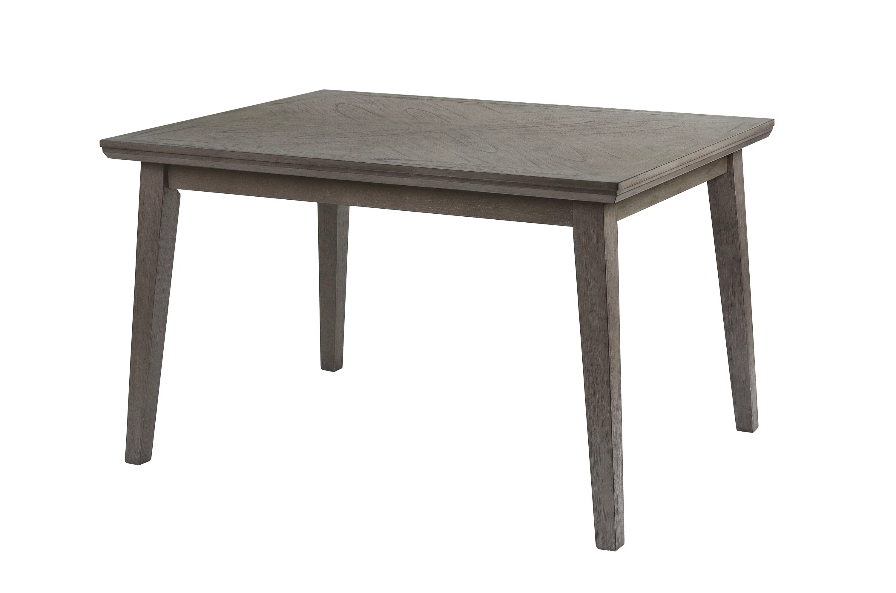 ikayaa Transitional Simple 1pc Dining Table Gray Finish Mindy Veneer Wood Dining Room Furniture