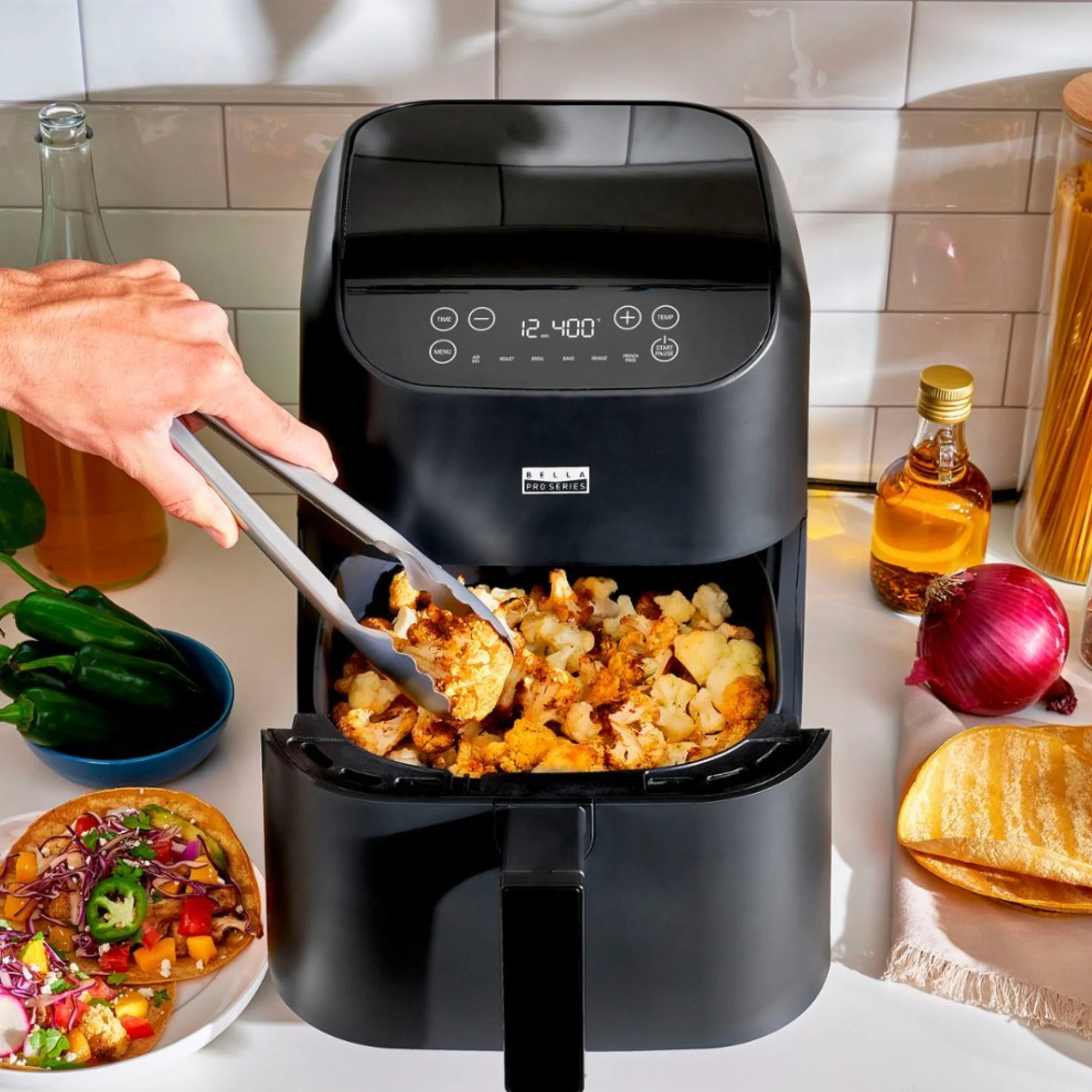 Bella 90165 Pro Series - 6-qt. Digital Air Fryer - Black