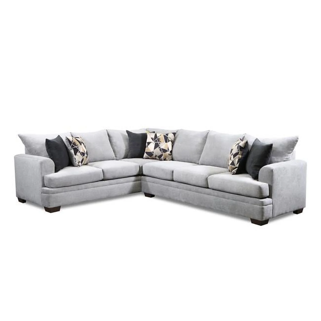 Rhea Oversized Corner Sectional, Gray