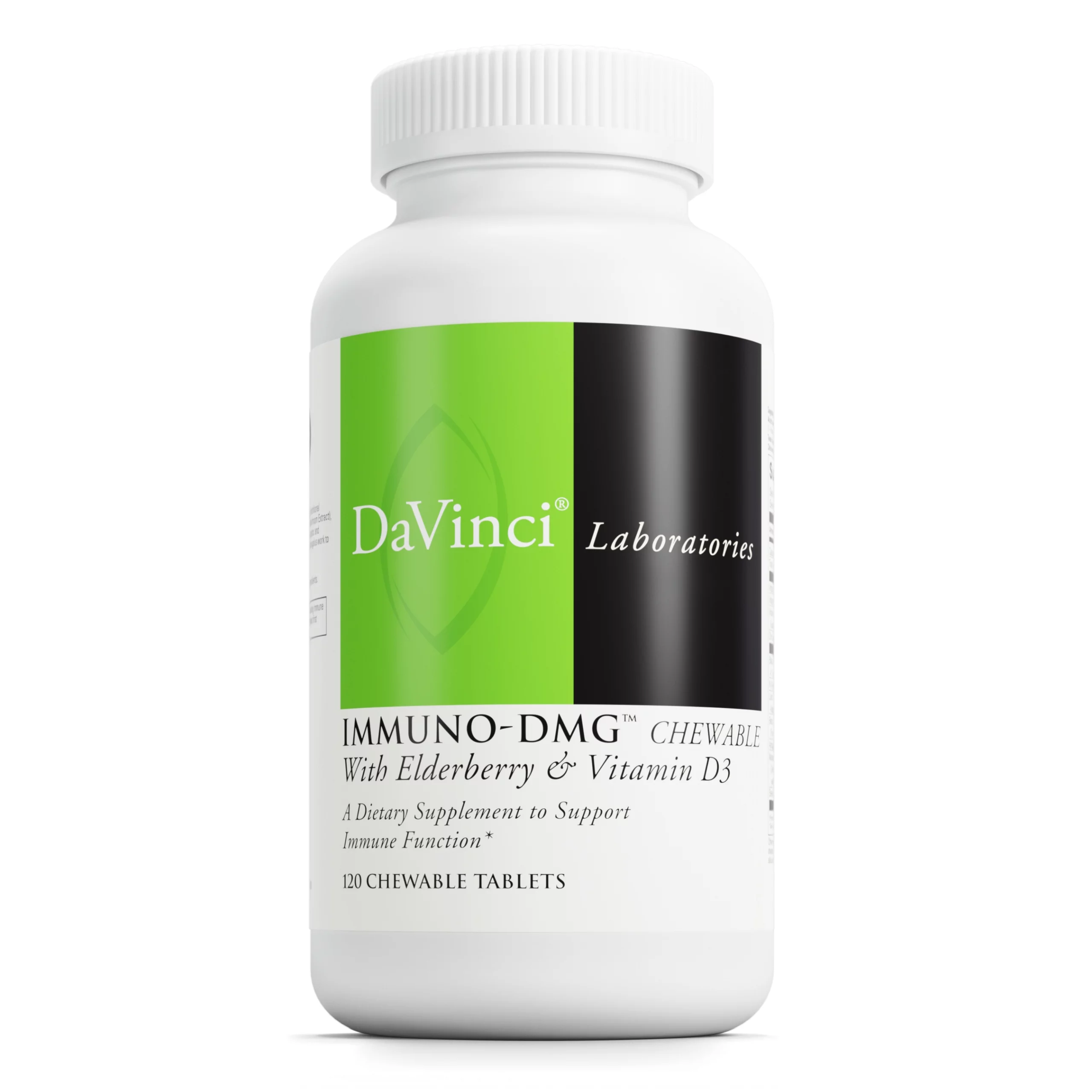 Immuno-DMG Chewable with Elderberry & Vitamin D3, 120 Chewable Tablets, DaVinci Laboratories of Vermont