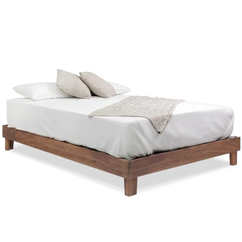 Solid Hardwood Platform Bed Frame with Slats, Quality Crafted in Pennsylvania, USA from Poplar by Mennonite Artisans, No Box Spring Needed, Easy Assembly