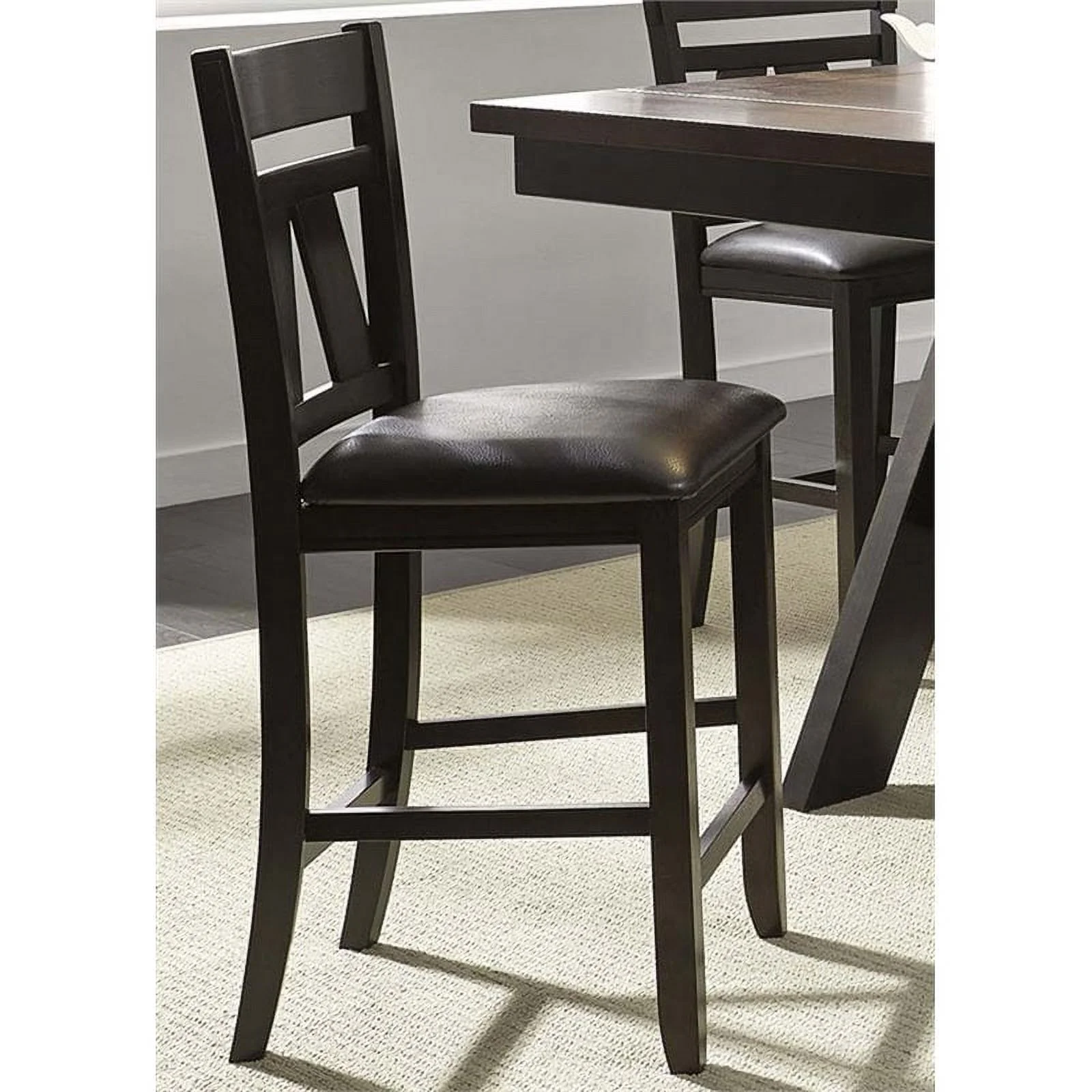 Lawson Black Splat Back Counter Chair (RTA)