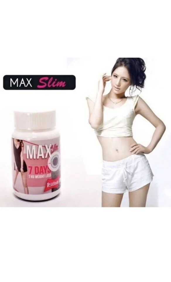 7 Days Max Slim Super Pill Supplement Weight Control Diet Fat Burn Slimming 30 Capsules