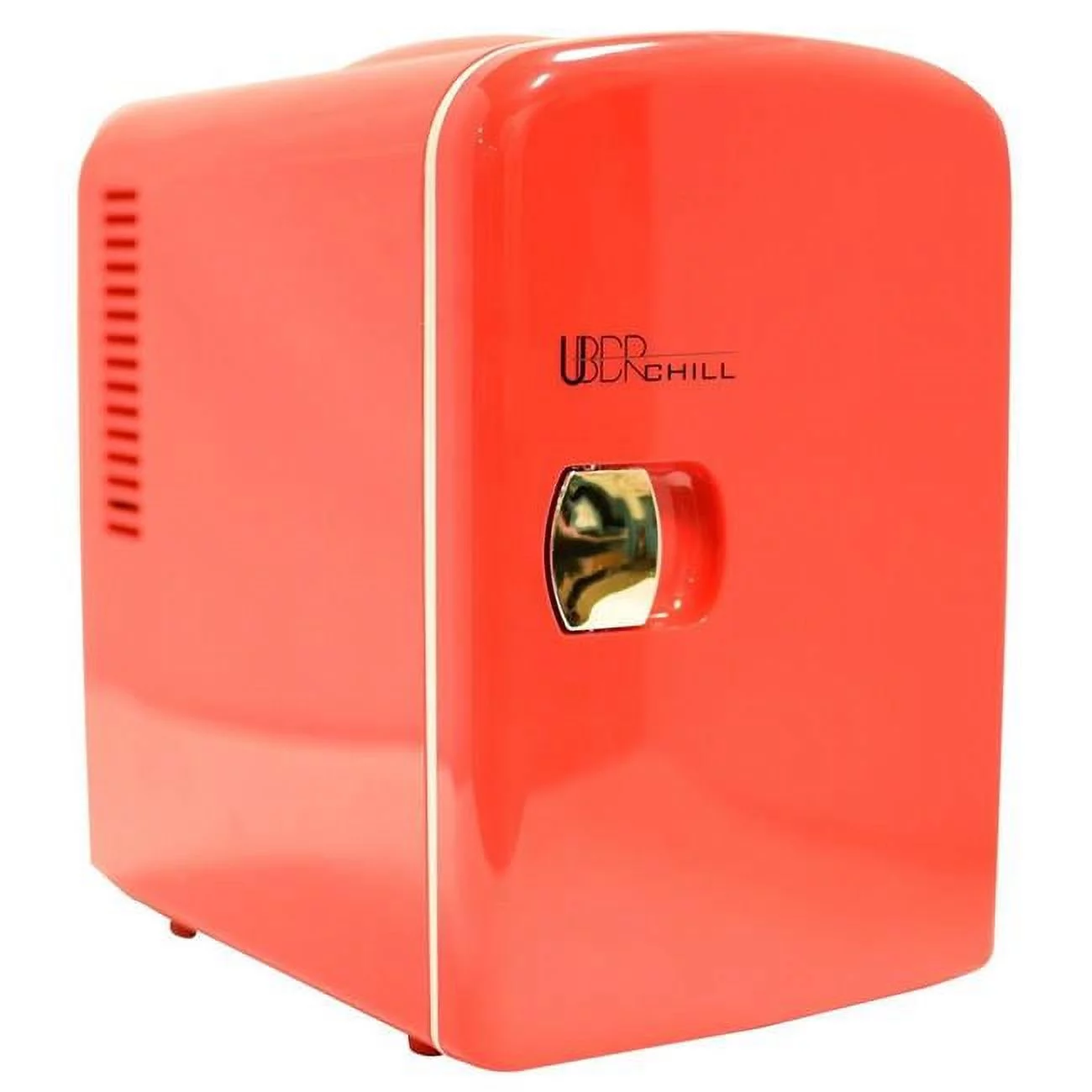 Uber Appliance  Chill 6 Can Retro Personal Mini Fridge for Bedroom, Office or Dorm - Red