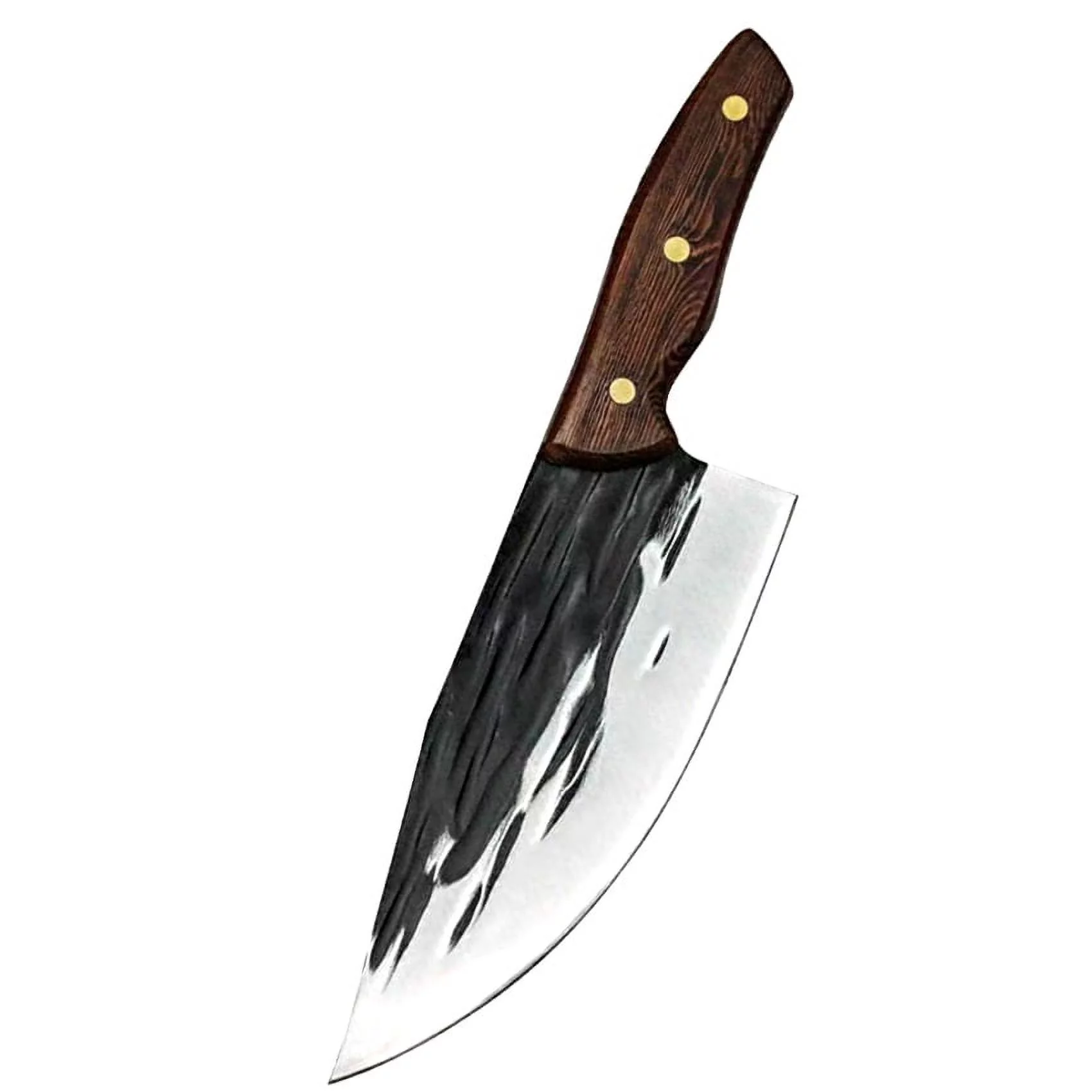 Kitchen Hammered Slicing Knife Damascus Chopper Fish Meat Cleaver Stainless Steel Butcher Boning Knife Outdoor Hunt Camping Tool