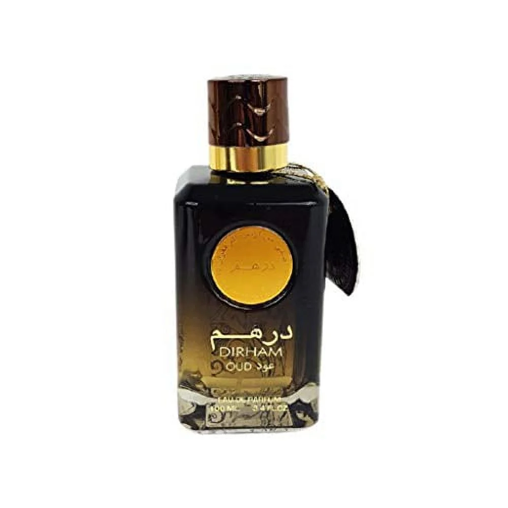 Dirham Oud EDP - Eau De Parfum 100ml(3.4oz) | Arabian Perfumery | Notes of Cardamom, Roses, Lavendar, & Vetiver for a Vibrant Everyday Essential | Floral Woody Fragrance | by Ard Al Zaafaran