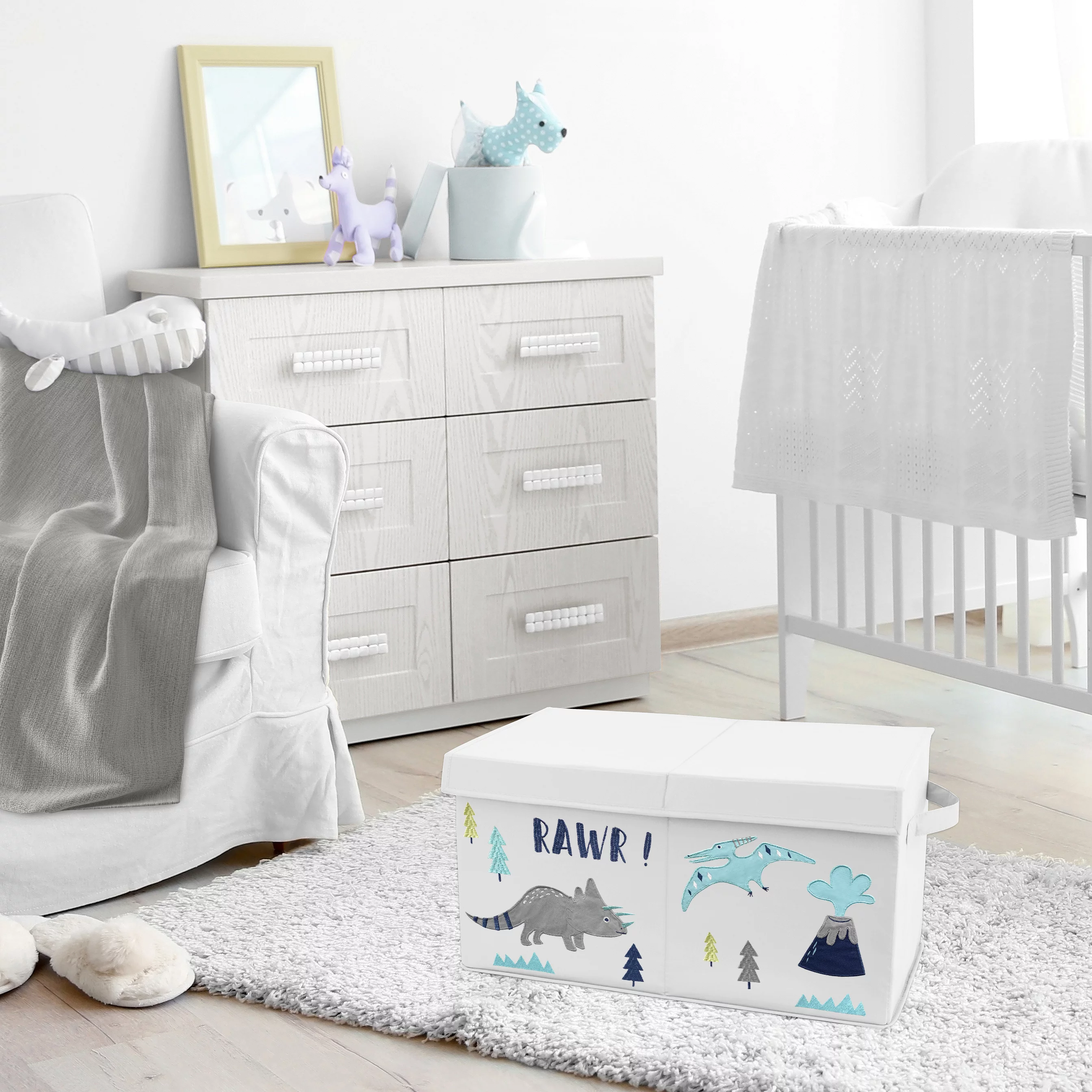 Mod Dinosaur Storage Fabric Toy Box by Sweet Jojo Designs