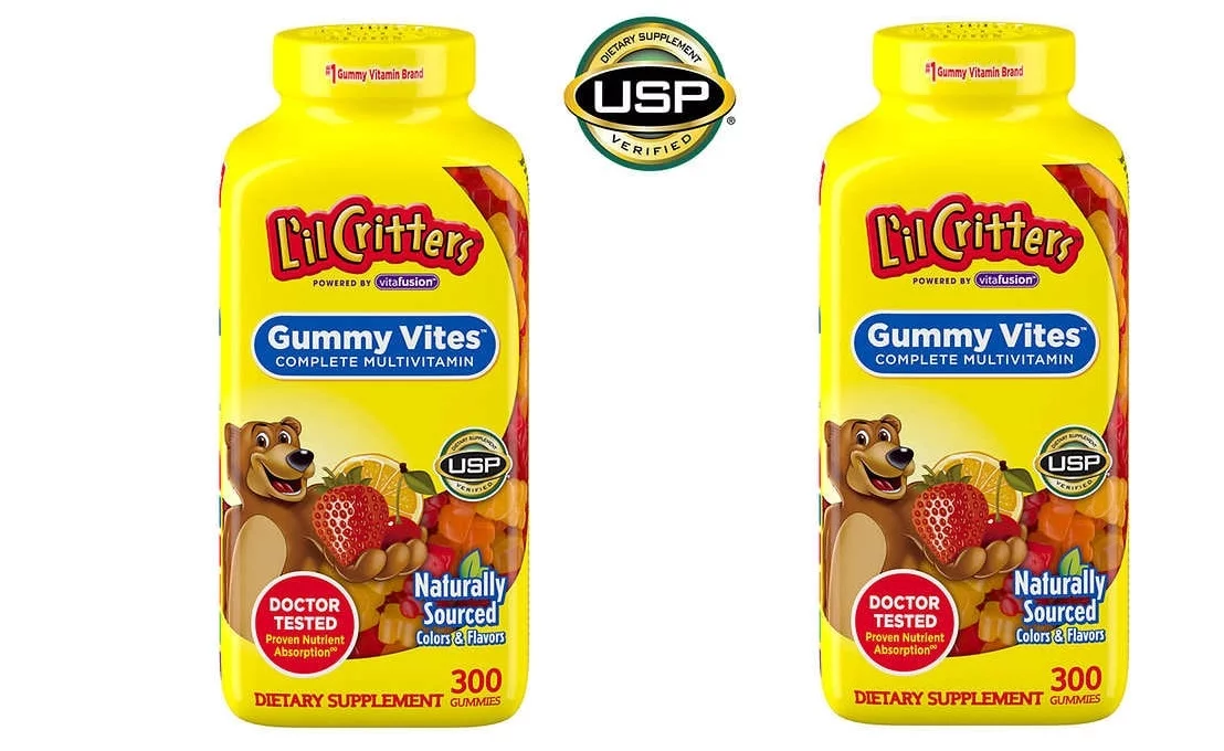 L’il Critters Gummy Vites, 300 Gummy Bears (PACK OF 2)