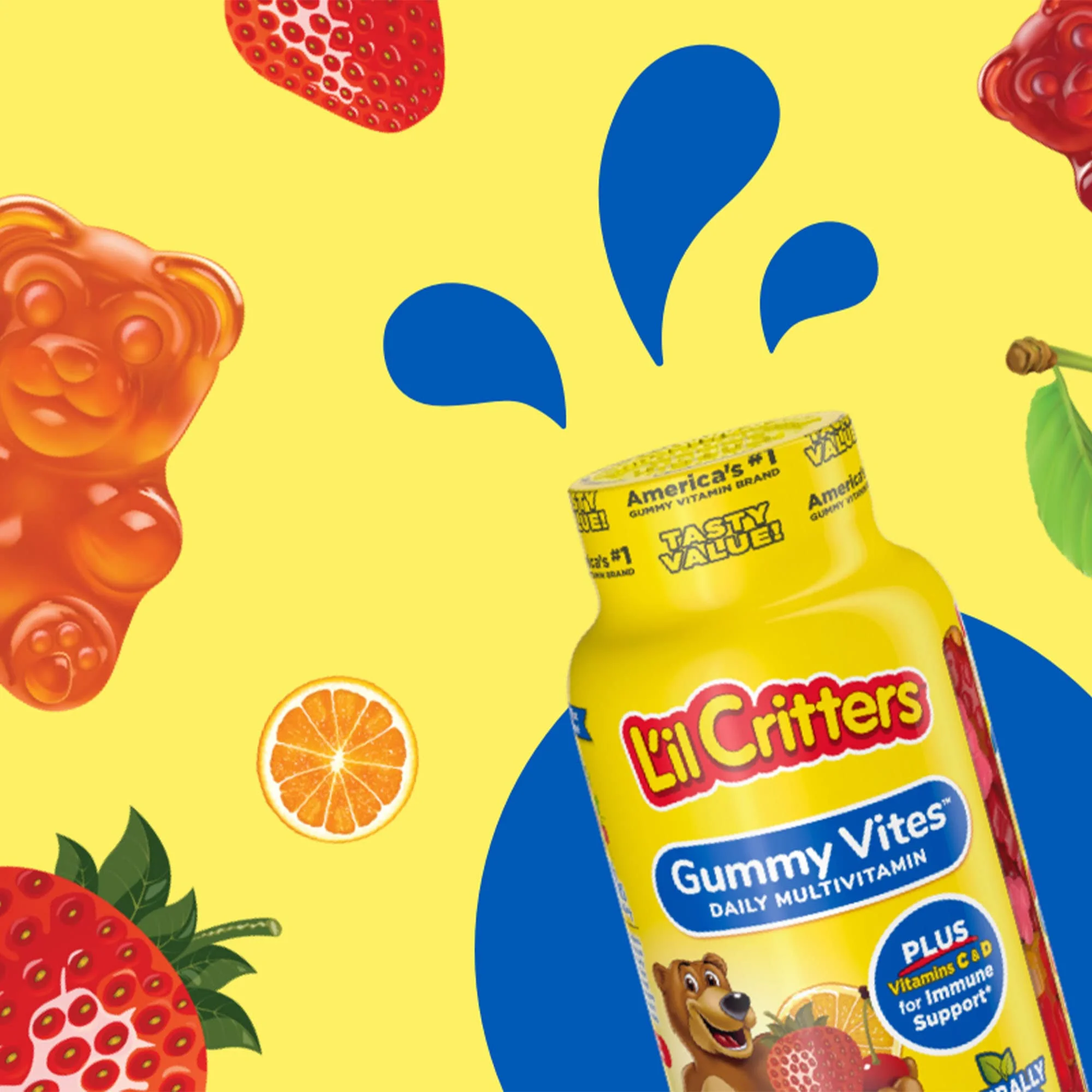 L'il Critters Gummy Vites Daily Kids Gummy multivitamin (Pack of 6)