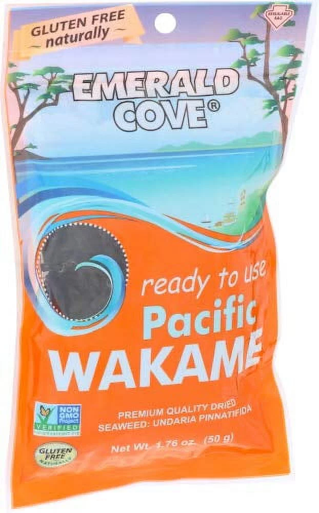 Emerald Cove Silver Grade Wakame (Dried Seaweed), 1.76-Ounce Bags (Pack of 6)