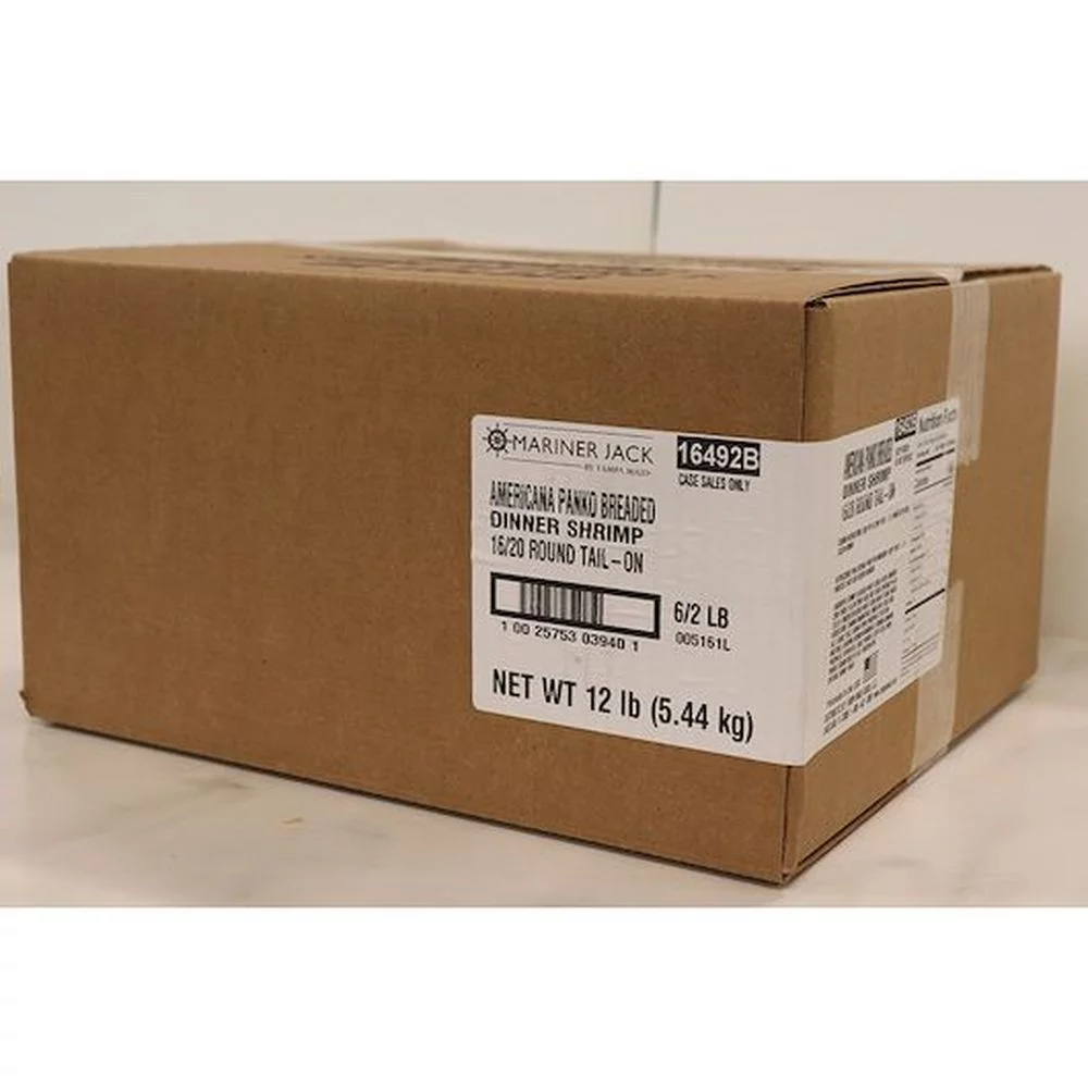 Mariner Jack Americana Panko Breaded 16 to 20 Count Round Tail On Shrimp, 2 Pound -- 6 per case