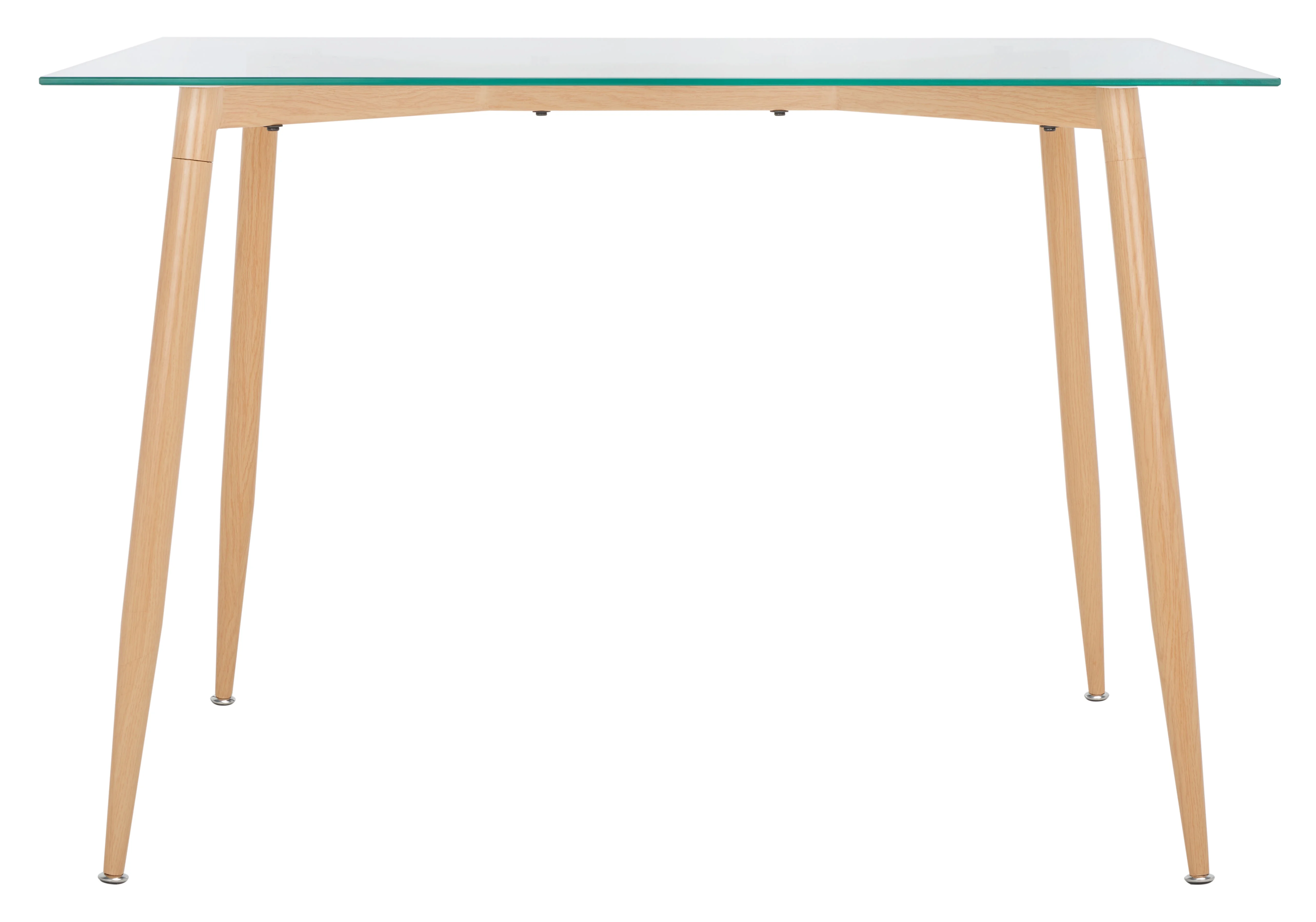 SAFAVIEH Averill Scandinavian Glass Dining Table, Clear (43.3 in. W x 29.5 in. D x 29.5 in. H)