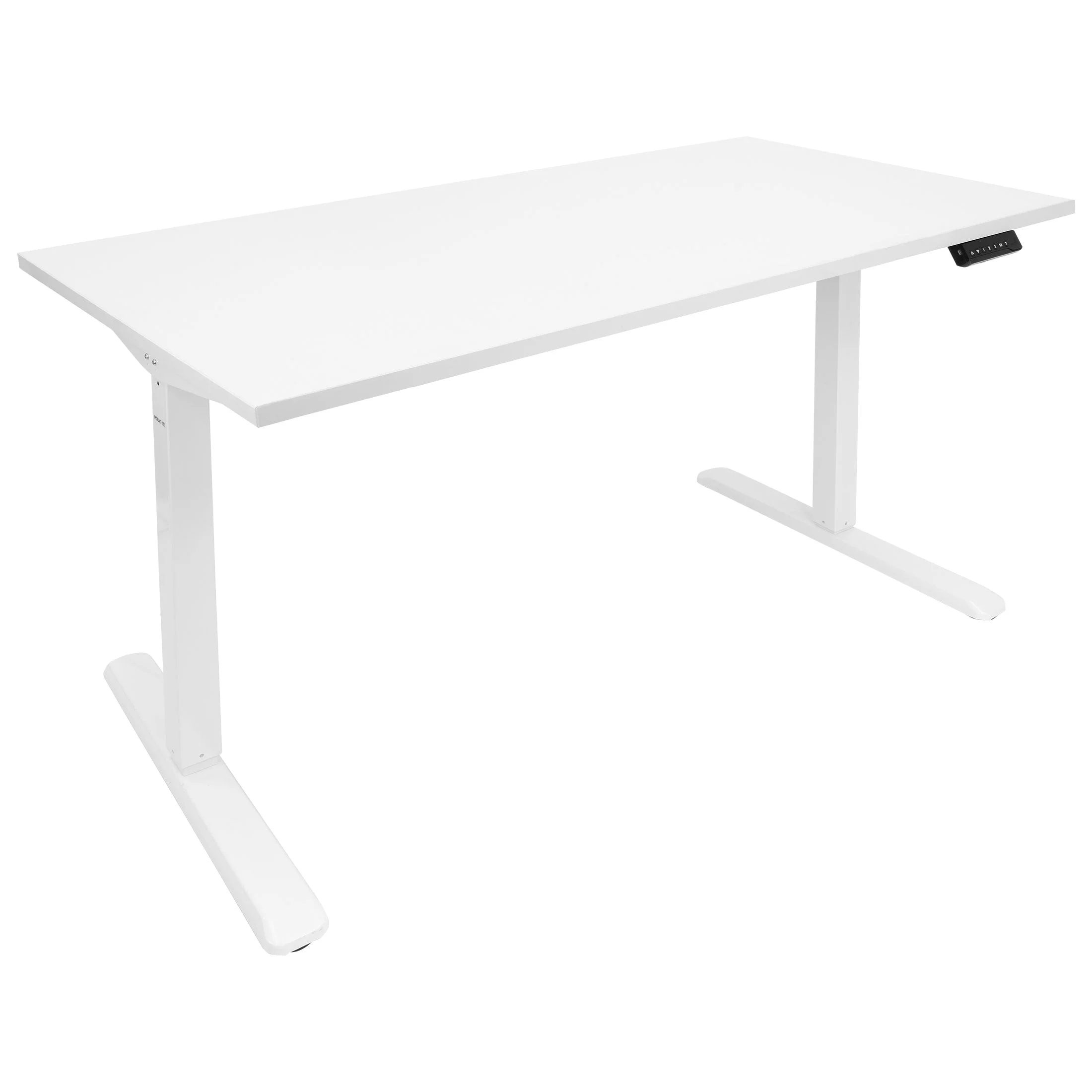 Mount-It! White Electric Standing Desk with Extra-Wide  55