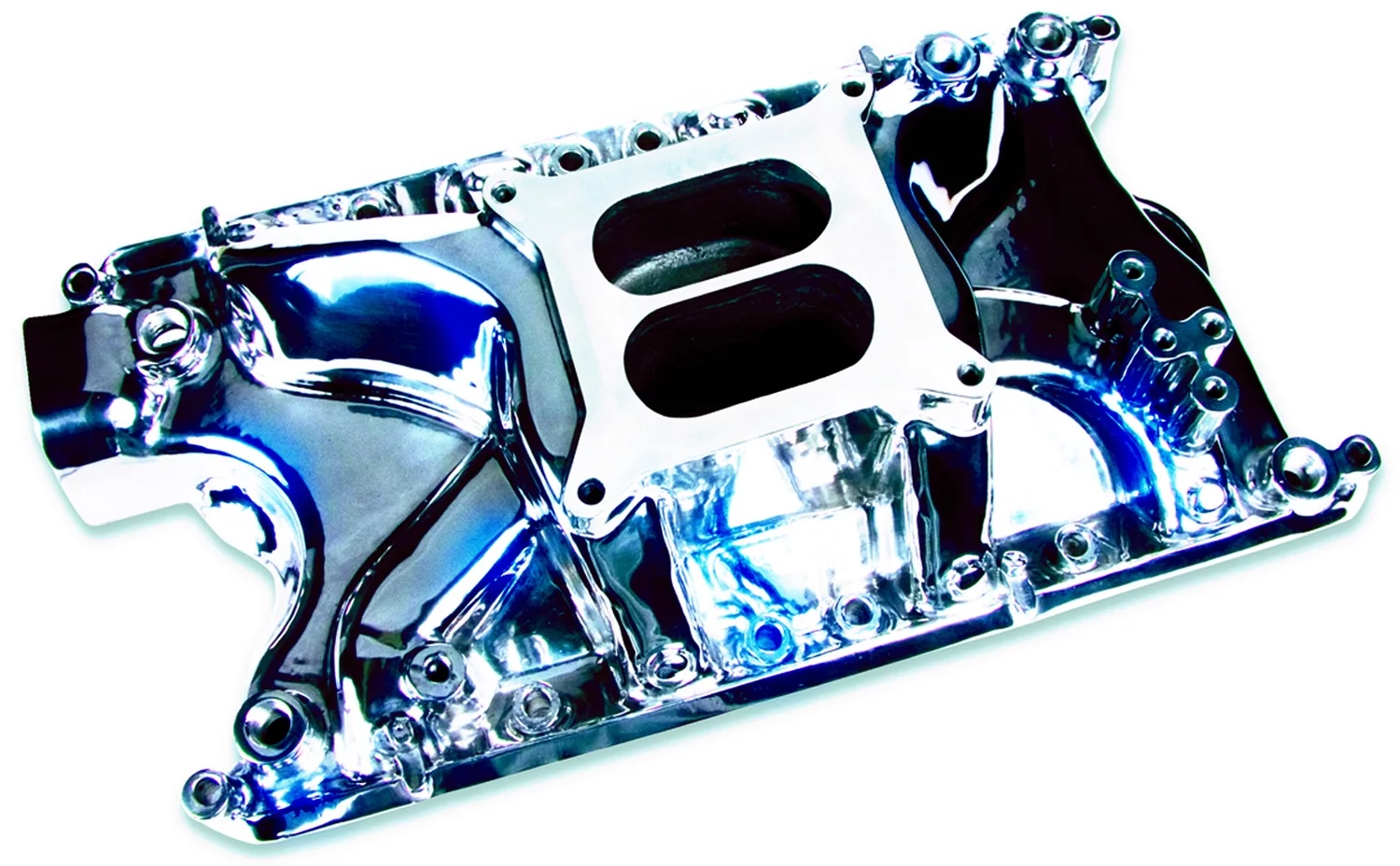 Professional Products Typhoon Intake Manifold; 1500-6500 RPM Range; Not Legal For Sale/Use On Pollution Controlled Vehicles; Polished Finish; 54022