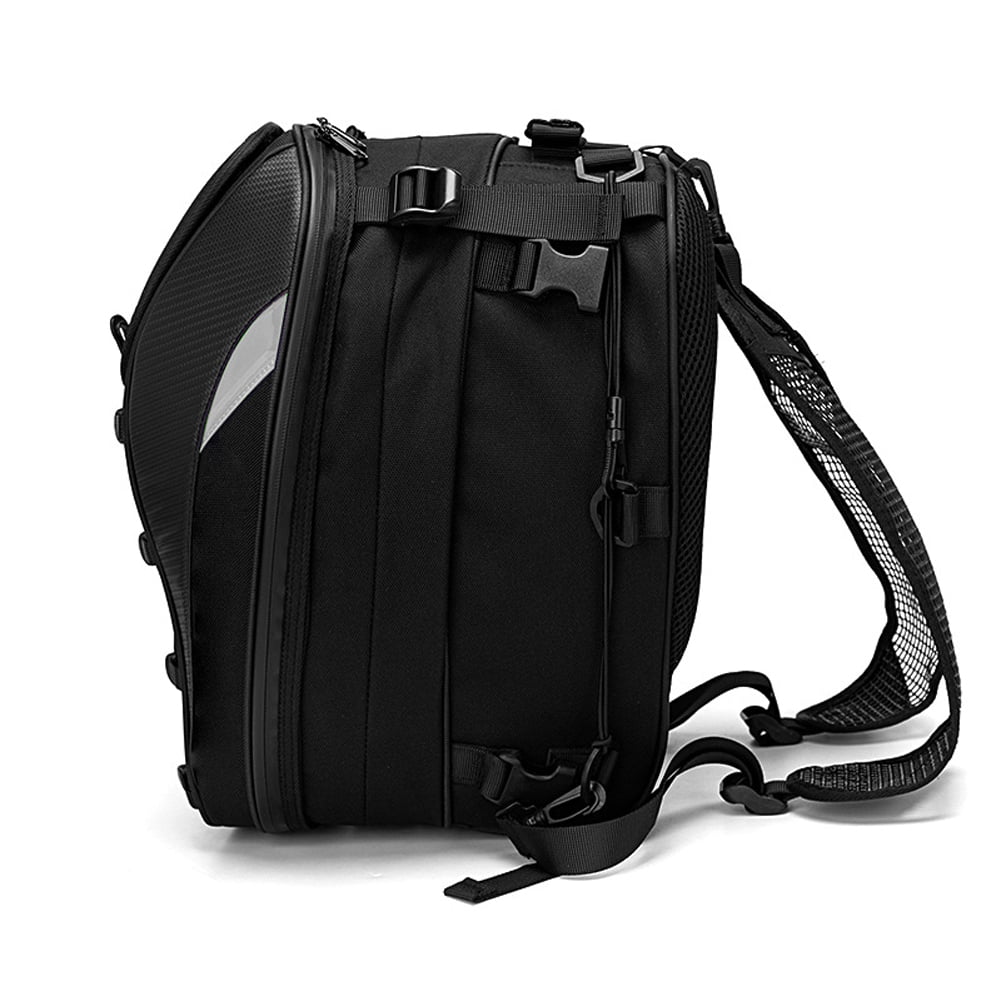 Docooler Dual Use Waterproof Helmet Bag Motorcycle Tail Bag 30L-40L Tool Box Rear Seat Bag Large Capacity Rider Backpack Motorbike Accessories