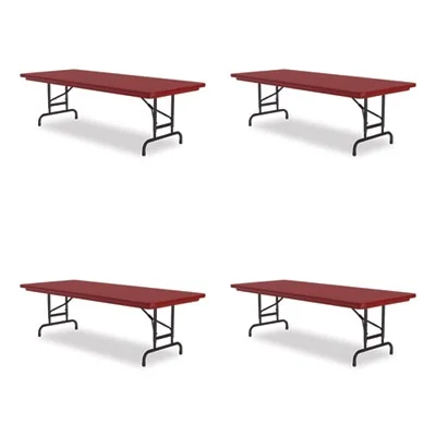 Adjustable Folding Tables, Rectangular, 72