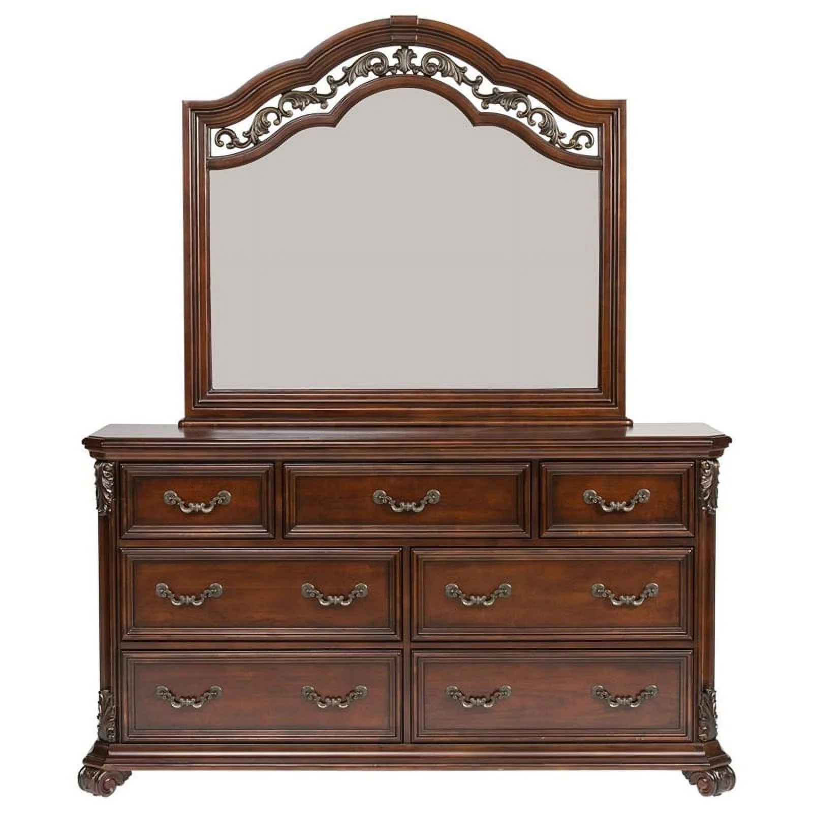 Bowery Hill Dresser & Mirror in Mahogany