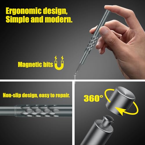 Kaisi 136 in 1 Electronics Repair Tool Kit Professional Precision Screwdriver Set Magnetic Drive Kit with Portable Bag