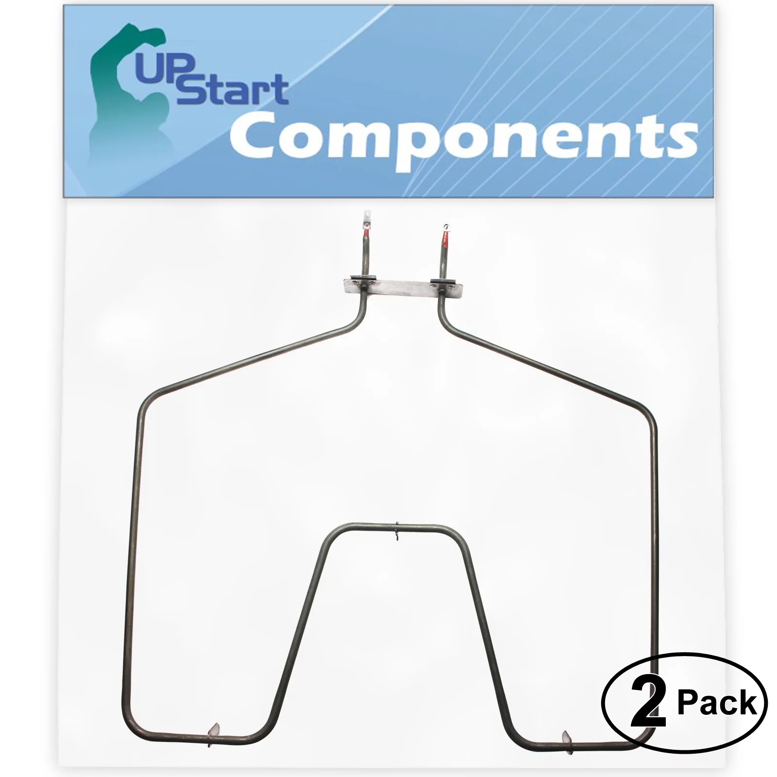 2-Pack Replacement for Hotpoint RB536BK2BB Bake Element - Compatible with Hotpoint WB44K10005 Oven Heating Element