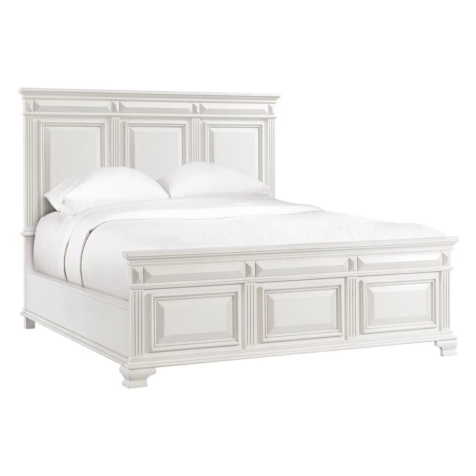 Picket House Furnishings Trent King Panel Bed in White