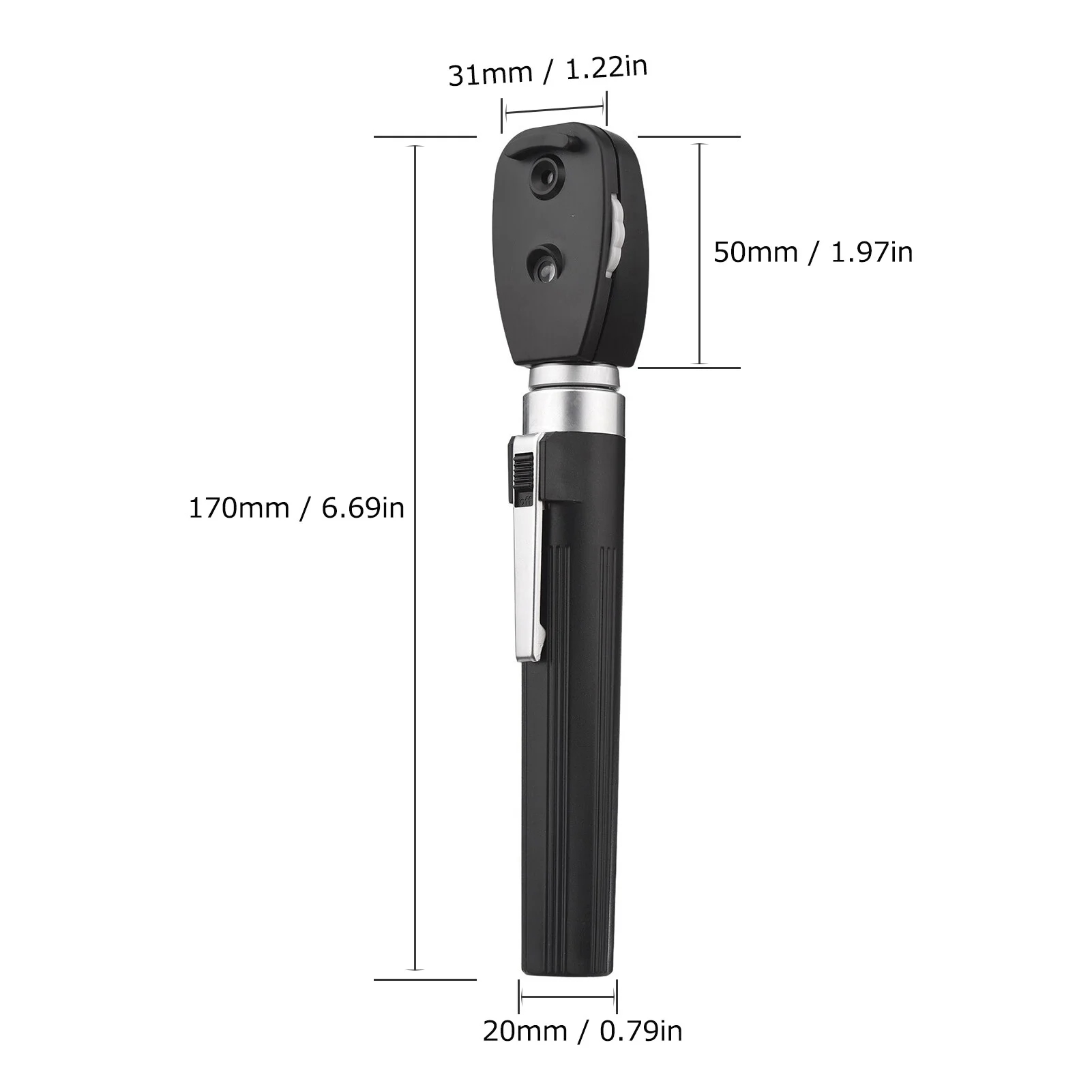Direct Ophthalmoscope 5 Different Apertures Professional Portable Handheld Ophthalmoscope Eyes Ophthalmic Diagnostic Supplies