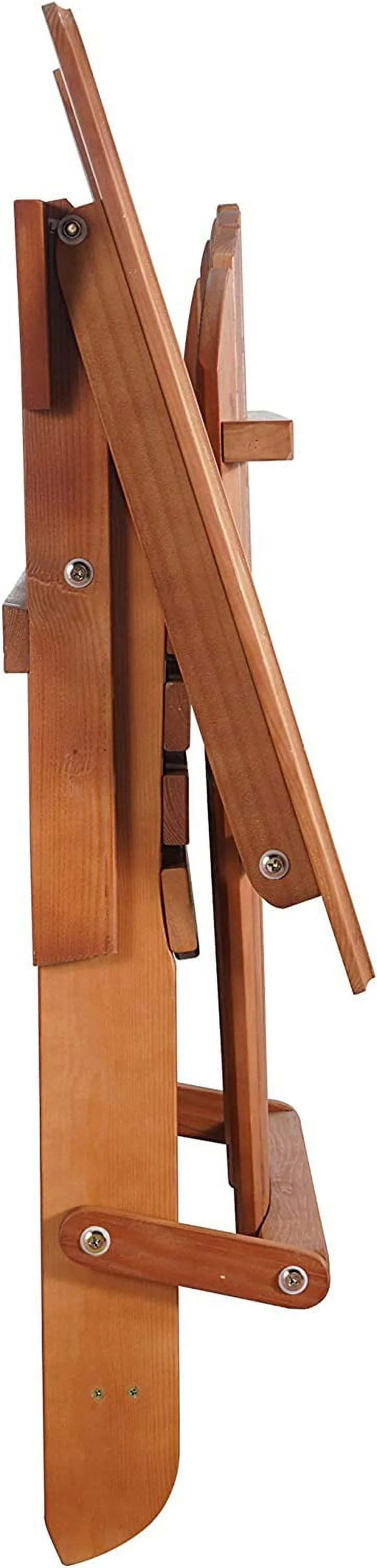 Best Desu  Oceanic Collection Adirondack Chaise Lounge Chair Foldable, cup and glass holder, built in ottoman