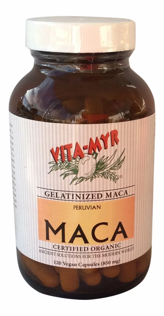 Gelatinized Concentrated Maca Caps 120 Organic Pure Inca Maca