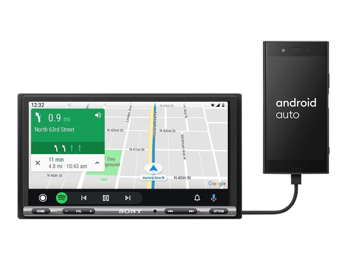 Sony XAV-AX150 - Apple CarPlay/Android Auto Digital Receiver - 7